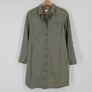 J Jill Live-In Chino Shirt Dress